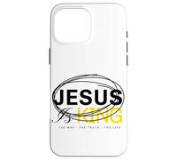 Religioso Cristiano Fede Benedetto Dio Gesù è Re Design Custodia per iPhone 16 Pro Max