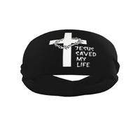 Religioso Fede cristiana Gesù-Romani 1:16 Fascia sportiva Fasce per capelli alla moda per esercizi di yoga Fasce per il sudore traspiranti Allenamento Corsa Accessori per capelli-2