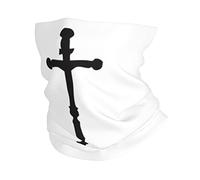Religious Christianty Faith Jesus Black The Cross Decorazione Facciale Unisex Scaldacollo Multiuso Fascia per Capelli per Outdoor Estivo Adulto 26X30CM