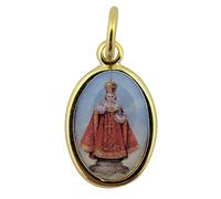 Religious Gifts Base color oro con immagine epossidica del santo cattolico medaglia, 2,5 cm