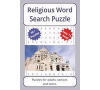 Religious Word Search Puzzle: Word searches about Religious architecture, with easy to read print | 6 x 9 inches. 110 pages | 50+ puzzles _ Gifts for Vacations, Holidays.