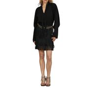 Relish abito corto Elguag con frange nero 46