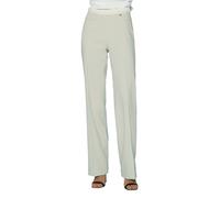 Relish pantaloni a palazzo Daniele con dettagli satin ecrù 40