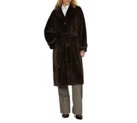 Relish pelliccia ecologica Chamlet con cintura marrone XS