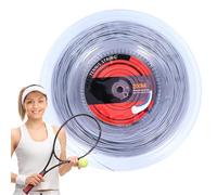 Relit a corda Racquet - Attrezzatura da tennis Pro in nylon estensibile, racchetta da tennis di grafite | 16 Gauge Sport Line per precisione, filo di controllo del comfort, assorbitore di impatto legg