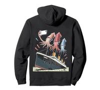 Relitto del Titanic Shipwreck Squid Inkfish Selfie Titanic Felpa con Cappuccio