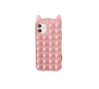 Relive Stress Pop Fidget Giocattoli Coniglio Orecchio Gatto Giocattolo Push It Bubble Silicone Cassa Del Telefono per Telefono Morbida (per iPhone XS Minnie)