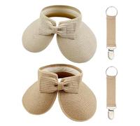 RELKLYU 2 Pezzi Cappelli Pieghevoli E 2 Pezzi Di Cappello, Cappello Da Sole All'Aperto, Cappello Da Spiaggia, Cappello Da Sole Femminile, Forniture Da Viaggio All'Aperto.