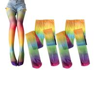 RELKLYU 2 Pezzi di Calze Colorate, Calze alla Moda E Personalizzata, Accessori per Abbigliamento, Calze da Festa, Calze Elastiche E Morbide.