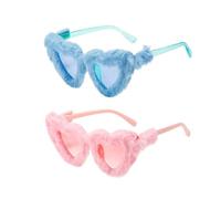 RELKLYU 2 Pezzi di Lussuosi Occhiali da Sole, Occhiali da Sole Carini, Occhiali Creativi, Occhiali da Festa, Oggetti di Scena Fotografici.