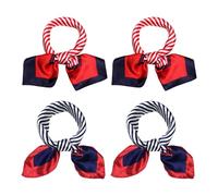 RELKLYU 2 Pezzi Sciarpe Quadrate, Sciarpe retrò, Sciarpe da Donna, Sciarpe Multifunzione, Accessori di Abbigliamento.