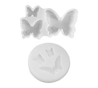 RELKLYU 2 Pezzi Stampo A Farfalla, Stampo per Decorazioni per Torte, Accessori da Forno, Muffa di Gesso, Stampo in Silicone.