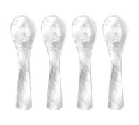 RELKLYU 4 Pezzi Cucchiai di Conchiglia, Stoviglie Creative, Utensili da Cucina, Applicatori di Immersione, Cucchiai da Dessert.