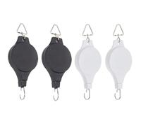 RELKLYU 4 Pezzi di Ganci Retrattili, Ganci per Cesti di Fiori, Accessori da Giardino, Strumenti Appesi in Vaso.