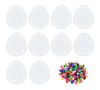 RELKLYU Modello di Perline da Stiro A 10 Pezzi, Dotato di 1000 Perle da Stiro, Materiali Fatti A Mano Fai-da-Te E Giocattoli Creativi per Bambini.