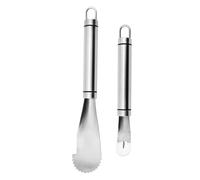 RELKLYU Peler Arancione da 1 Pezzi E Pelapaci di Pompelmo da 1 Pezzi, Pelapatrice in Acciaio Inossidabile, Strumenti da Cucina, Strumenti di Frutta.