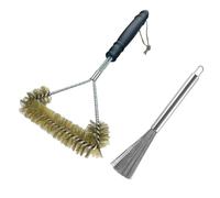 RELKLYU Pespa A Grill da 1 Pezzi E Pennello da 1 Pezzi E Ciotola, Strumenti per La Pulizia della Cucina, Accessori per Barbecue, Spazzola Filo Durevole.