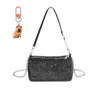 RELKLYU Pieno Da 1 Pezzo Da Donna E Ciondolo Da 1 Pezzi, Borsa Di Strass, Borsa Semplice Ed Elee, Borsetta Glitter.