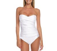 RELLECIGA Classico Costume Intero, Bianco, XL Donna