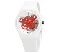Swatch Orologio Gent Bioceramic Lacquered SO31W104 TIME TO RED SMALL