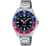 Casio Analogico Pepsi Bezel Giappone Mov't Al Quarzo MDV-10D-1A3 Orologio Uomo