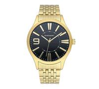 RADIANT - Collezione Master - Orologio analogico e automatico. Orologio da polso per uomo. Bracciale in acciaio dorato e cassa dello stesso tono. 5 ATM. 44mm.