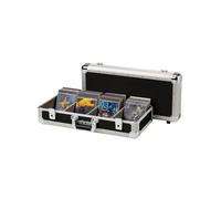 Reloop 100 CD Case - custodia professionale per CD, costruzione robusta, divisione a 4 pieghe, 2 incastri a scatto con serratura, nero