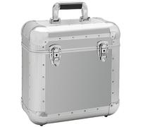 Reloop 60 Record Case silver - classica custodia per dischi, costruzione particolarmente robusta in legno rivestito in alluminio, imbottitura in schiuma, argento