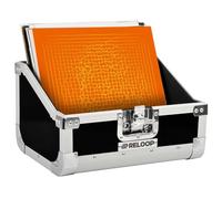 Reloop 80 Record Case Black - Reloop 80 Record Case Nero - classica custodia per dischi, angoli di protezione arrotondati, nero