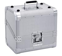 Reloop 80 Record Case Silver - classica custodia per dischi, costruzione robusta, chiusura a farfalla a basso profilo con serratura, argento