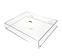 Reloop RP-1000/2000/4000/5000 Cover - Folding Acrylic Turntable Dust and Dirt Protection for Reloop RP-1000/2000/4000/5000 Models, (Transparent), 44.2 x 34.8 x 6.86 cm