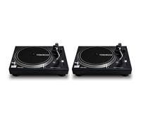 Reloop RP-2000 MK2 USB Coppia Giradischi Pro a trazione diretta per Dj, Nero
