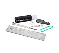 Reloop Set di accessori per pista, montaggio e gauge per la regolazione, la regolazione e la pulizia del braccio del giradischi e dei pickup, stencil a specchio SME