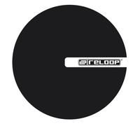 Reloop Slipmat Logo Black Feltro antistatico per giradischi Nero con Logo Bianco