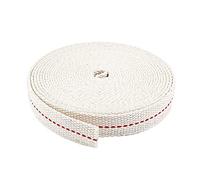 Relota 1 pezzi Stoppino per Lampada a Olio 5m, Stoppini per Lampade ad Olio 2cm Larghezza Stoppino Piatto in Cotone, Stoppini Ricambio Bianco per Lampade a Cherosene, Torce, Lampada a Olio