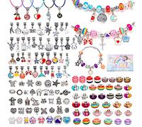 Relota 130 Pezzi Kit Braccialetti Fai da Te Bambina, Idee Regalo Bambina Compleanno 5-13 Anni, Kit di Creazione di Gioielli, Giochi Ragazza, Regalo Natale Originali