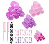 Relota 47 Pezzi Bigodini in Plastica per Capelli (45mm, 36mm, 25mm, 18mm)