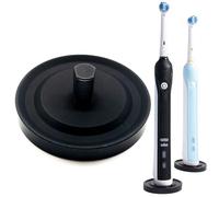 Relsy Porta spazzolino elettrico compatibile con Oral-B, il porta spazzolino in alluminio anodizzato nero impedisce il ribaltamento, compatibile solo con spazzolini elettrici ORAL B (nero)
