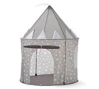 Relsy Tenda Pop Up Grigia per Bambini, Tenda da Interno ed Esterno Grigia Stellata, Tenda Castello da Gioco, 135 x 100cm