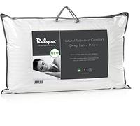 Relyon Superior Comfort, cuscino in lattice naturale al 100%, 100% cotone, sfoderabile (profondo), bianco