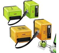 Remainderh Agreetally Literalous 2-in-1 Compatible with 20w Fast Charger, Fast Charger Module with Type-C Cable, Retractable Phone Wall Plug for Phone and Laptops (Green+Orange)