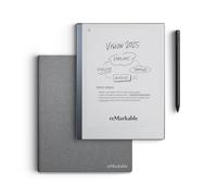 reMarkable Essentials Bundle - Tavoletta reMarkable 2 Paper | Include tavoletta da scrittura in bianco e nero da 10,3", pennarello e penna con gomma, copertina a libro in tessuto grigio