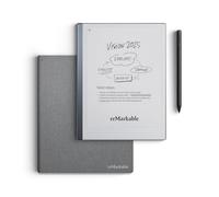reMarkable Essentials Bundle - Tavoletta reMarkable 2 Paper | Include tavoletta da scrittura in bianco e nero da 10,3", pennarello e penna con gomma, copertina a libro in tessuto grigio
