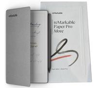 Remarkable Paper Pro Move - Bundle | Ultraportable Color 7.3" Paper Tablet with Marker Plus Pen with Eraser, and a Book Folio Cover (Gray (Polymer weave))