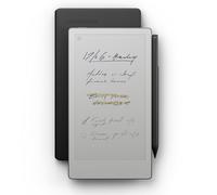 reMarkable Paper Pro Move - Pacchetto folio in pelle | Tablet di carta ultraportatile da 7,3" con pennarello e penna con gomma e copertina a libro in pelle nera