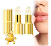 Remarkdo Lipstick,Fenvio Lipstick,Conservatione/Hardpointing Smart Colour Shift Lipsticks,Gold Crystal Color Changing Lipsticks,Transfer Proof Colour Changing Lip Stick,Auto-Tints on Contact (2)