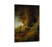 Rembrandt Harmenszoon Van Rijn-Cristo e Santa Maria Maddalena alla tomba (1638) Poster da appendere alla parete