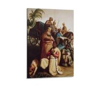 Rembrandt Harmenszoon Van Rijn-Il Battesimo dell'Eunuco (1626) Home Decor Poster Wall Art Hanging Picture Print Decorative Painti