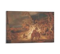 Rembrandt Harmenszoon Van Rijn-Il concerto di Stato (1642) Stampa fotografica artistica su tela poster decorazione moderna casa poster 24