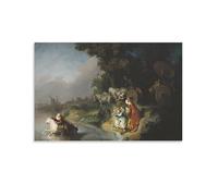 Rembrandt Harmenszoon Van Rijn-Il Ratto d'Europa (1632) Stampa artistica da parete su tela, decorazione moderna per la casa, 30 x 45 cm